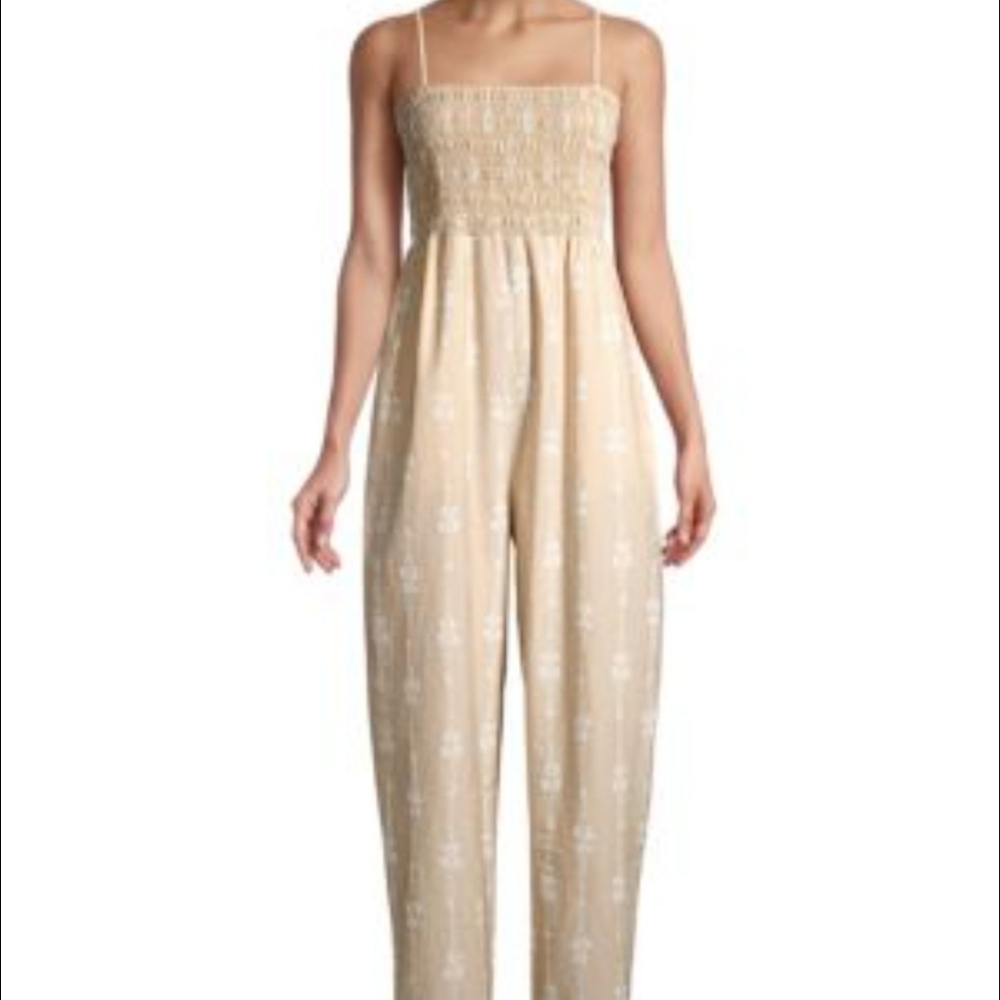 Rebecca Taylor Floral Smocked Jumpsuit